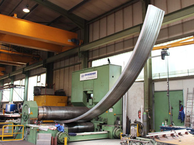 Walzteile mit einer Dicke von 100 mm